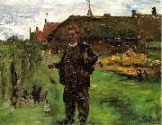 Lovis Corinth Portrat des Malers Paul Baum in Sluis oil painting reproduction